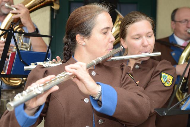 Der 1. Gablitzer Musikverein spielte  bei der Eröffnung.