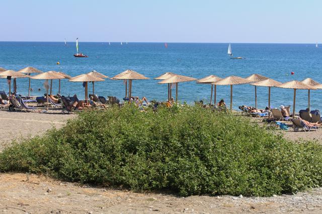 Ruhig war es am Strand.