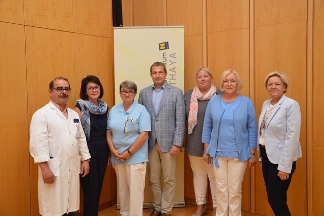 v.l.: Friedrich König, Andrea Reinold, Manuela Schraml, Roland Söllner, Katharina Ruby, Marianne Dacho, Herta Weissensteiner.