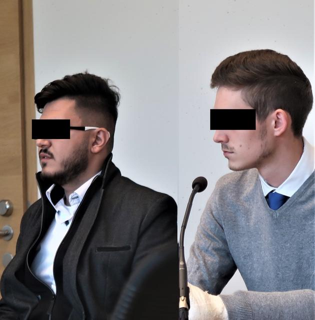 Vor dem Landesgericht: Ahmet K. (23) und Dylan Taylor K. (21).