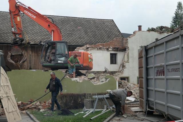 Das "17er-Haus" in Gresten ist abgerissen worden.
