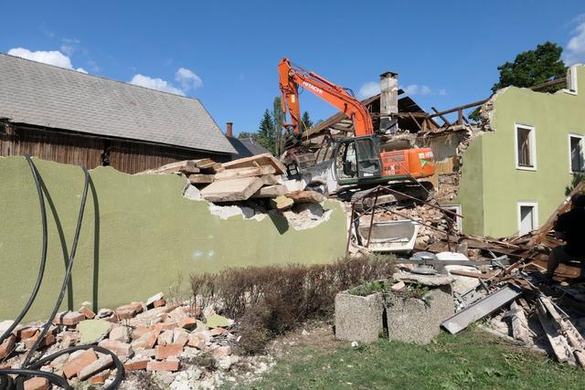 Das "17er-Haus" in Gresten ist abgerissen worden.