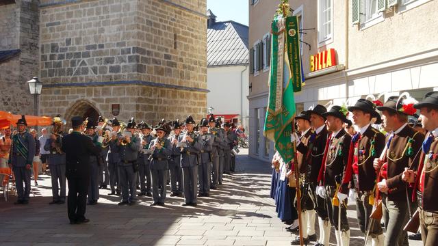 "Kaiserliche Matinee" gemeinsam mit der Original Tiroler Kaiserjägermusik. | Foto: Schützenkompanie Fieberbrunn