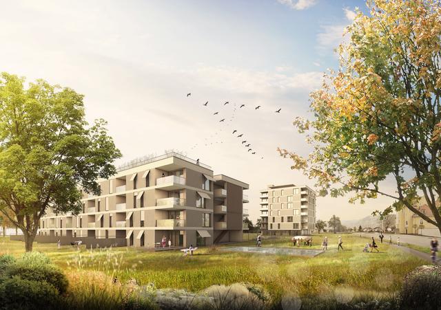 "hi Harbach" ist ein zukunftsweisendes Wohn- und Mobilitätsproekt im Osten von Klagenfurt