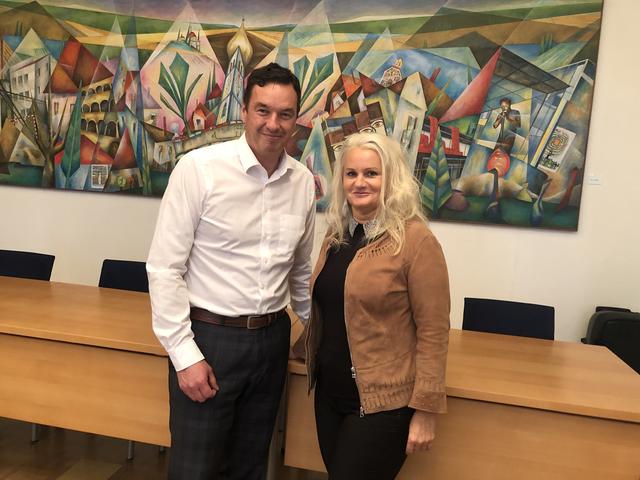 Bgm. Jochen Bocksruker und Sabine Wittmann, Geschäftsführerin der BEST GmbH.