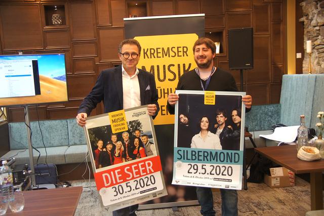 Veranstalter Othmar Seidl und Organisator Sebastian Seidl
