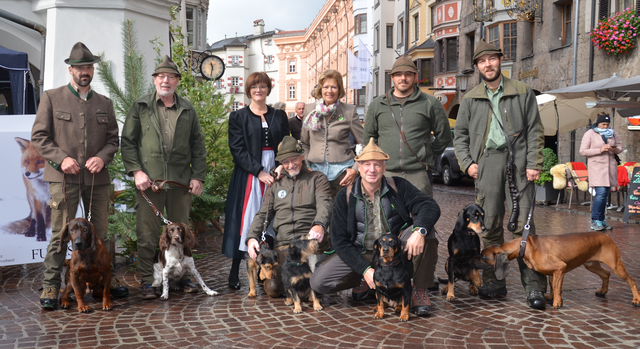 Der Auftritt der Jagdhundestaffel war nur eines der Highlights beim Tag des Wildes