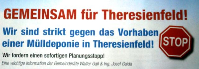 Eine wichtige Information der Gemeinderäte Walter Gall & Ing. Josef Gaida: "GEMEINSAM treten WIR für einen Schulterschluss zwischen allen Gemeindebürgern und unserer Gemeindevertretung ein! Bitte unterstützen Sie unser gemeinsames Anliegen und unterzeichnen Sie die im Gemeindeamt aufliegende Unterschriftenliste!"