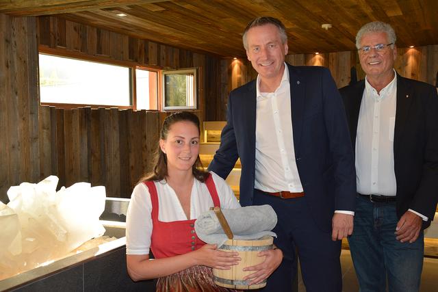 Thermenleiterin Stephanie Lisjak und die Geschäftsführung Karl Berghammer und Winfried
Hofer.
