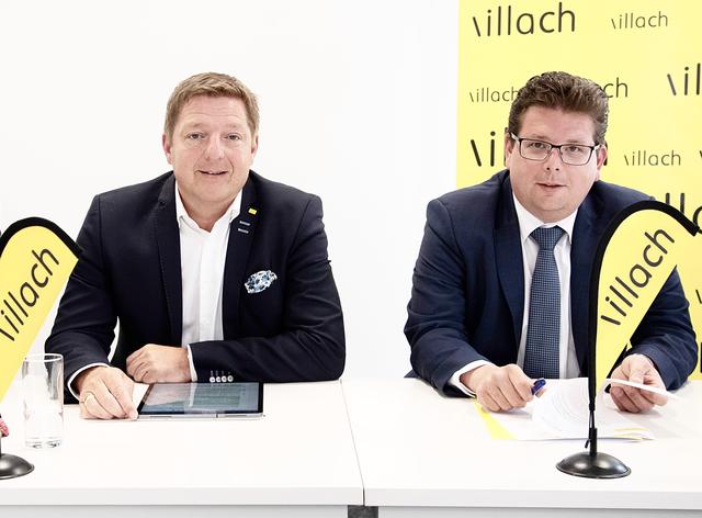 Gemeinsam gegen die Casino-Pläne: Günther Albel (SPÖ, links) und Christian Pober (ÖVP) | Foto: Stadt Villach/Wernig