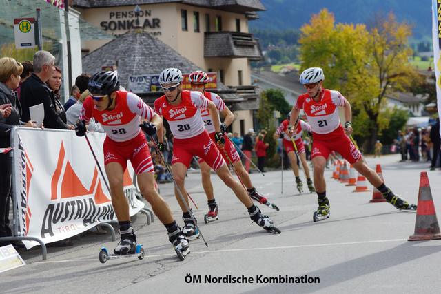 Nach dem Springen am Bergisel werden die Athleten alles geben. Dieses Bild stammt aus dem Jahr 2013, wo der Skating-Bewerb zur ÖM ebenfalls in Fulpmes gastierte.