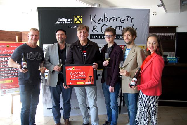Programmvorstellung mit Fredi Jirkal, Robert Stachl (Maschek), Intendant Günter Mokesch, Christoph Fritz, Michael Buchinger, Bundesrätin Doris Berger-Grabner