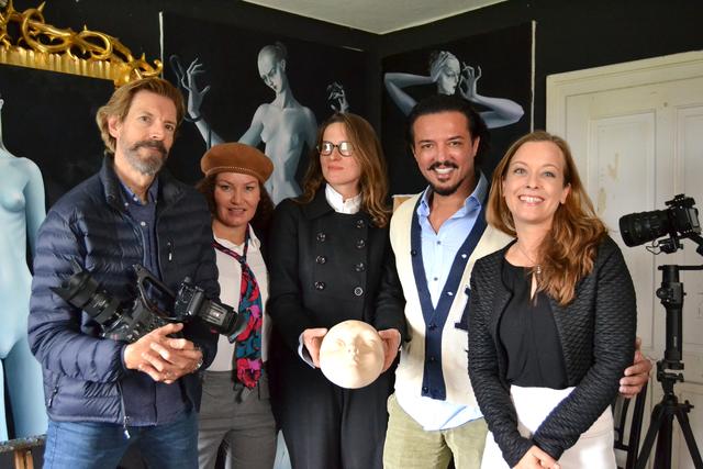 Kameramann mit Oscar-Auszeichnung Jefferson Miller, Produktionsleiterin Danny Mendes aus Düsseldorf, Künstlerin Marja Davidoff, Produzent und Moderator Bobby Emprechtinger, Co-Moderatorin Pia Niederwimmer-Raunjak