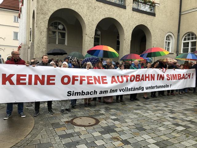 Die Simbacher sind nicht gegen die Autobahn an sich, sie fordern jedoch eine vollständige Untertunnelung. | Foto: Ebner