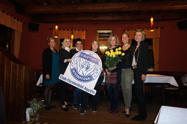 Das Vorstandskollegium des Clubs Fürstenfeld AquVin mit Präsidentin Veronika Sihler und Pastpräsidentin Petra Werkovits.