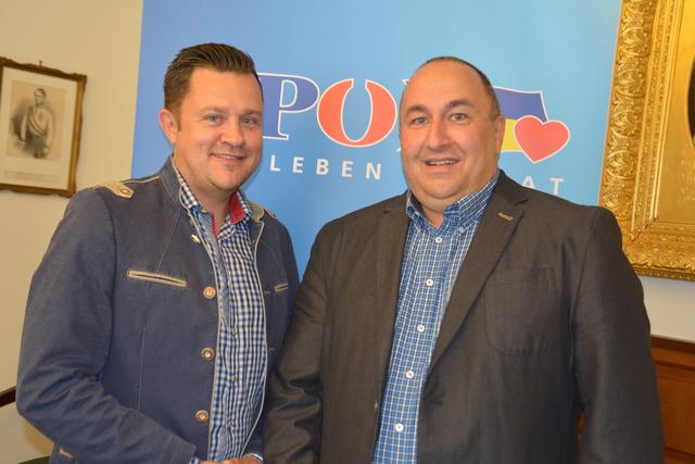 Christian Schrammel und Harald Wiesauer führen die FPÖ in der Stadt Amstetten in die Gemeinderatswahl am 26. Jänner.