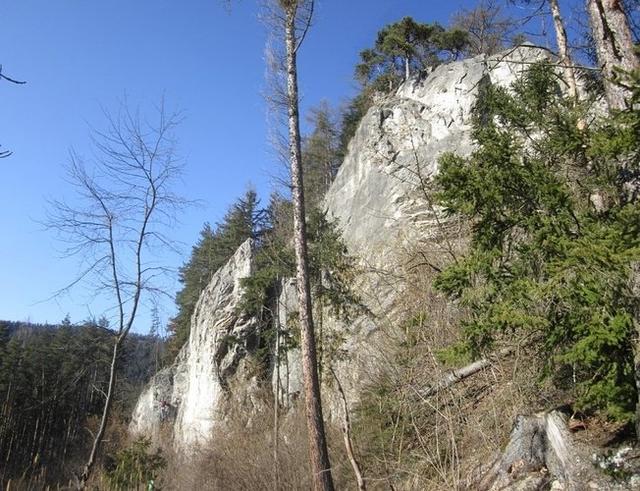 Der Klettersteig am Leobener Häuselberg.