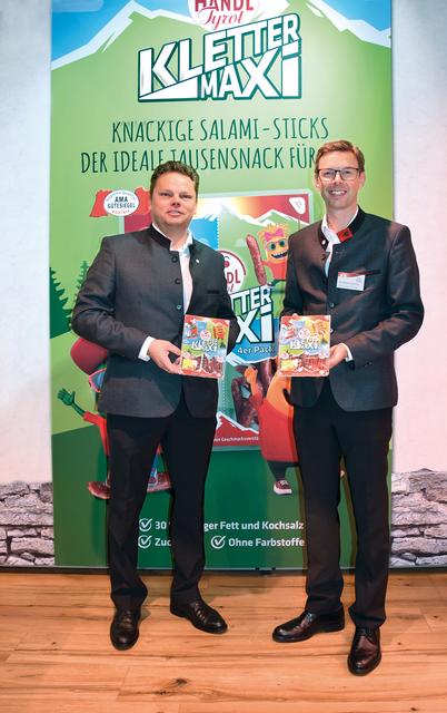 Weitere Handl Tyrol-Neuheit! Die KleterMaxi Salami-Sticks für Kids. | Foto: Handl Tyrol