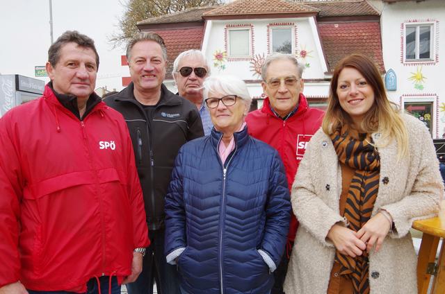 von links R. Annerl, R. Hohenegger, Fam. Emperer, Dr. Hans Wallowitsch Abg.z.NR K. Kucharowits