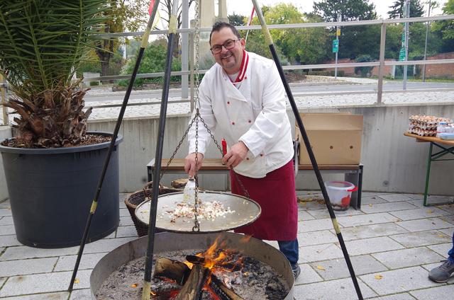 nicht nur kulinarisch wurden wir von Christian Horvath verwöhnt, auch ein symphatisches Lächeln gab es dazu ...