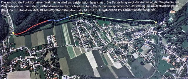 Der Waldlehrpfad führt rund zwei Kilometer entlang des Hampeweges vom Waldhaus (r.) den Waldrand entlang nach Schiltern. | Foto: RAXmedia