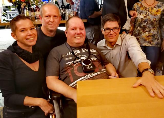 v.l.n.r. Uschi Zezelitsch, Karl Csapo, Hannes Altenburger und Josef Schmidtbauer