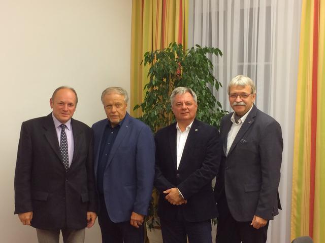 GGR Karl Gruber, BGM Helmut Pilz, Vizebgm Dr. Markus Klamminger, GR Helmut Gattringer