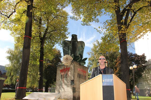 Künstlerische Intervention Uni Innsbruck arbeitete eigene Geschichte