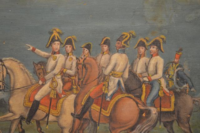 Kriegsbild von Anton Falger aus der Wunderkammer Elbigenalp | Foto: Elisabeth Wintergerst