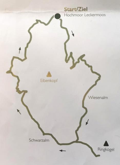 Die Wanderung führt am Ringkogel bis auf 1.668 Meter.