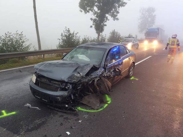 Beim Unfall waren insgesamt vier Fahrzeuge beteiligt.