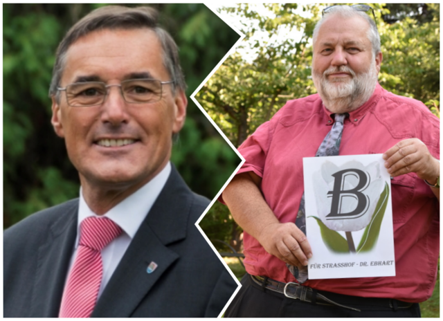 Ständig im Clinch: Bürgermeister Ludwig Deltl und Paul Ebhart.