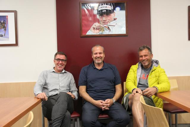 OK-Chef Herwig Grabner, Skiclub-Obmann Gerold Hackl und FIS-Renndirektor Hannes Trinkl (von links).
