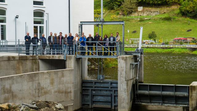 Die Delegation zu Besuch bei WWS in Neufelden.  | Foto: WWS Wasserkraft Gmbh