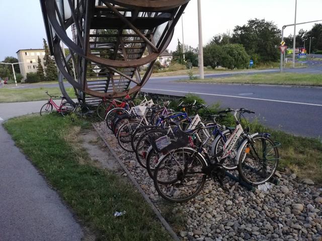 Beim Chemiekreisverkehr steht Rad an Rad dicht gedrängt. | Foto: privat