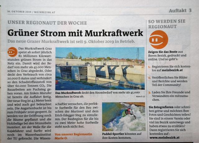 Ein herzliches Dankeschön, an die Grazer Woche
und die WOCHE Graz-Umgebung Nord!