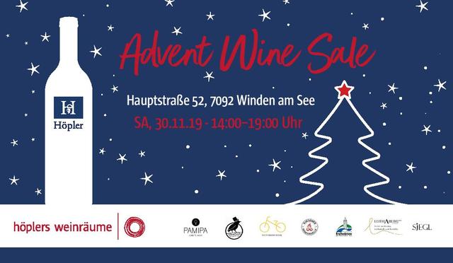 Das Weingut Höpler veranstaltet wieder seinen alljährlichen Advent Wine Sale.