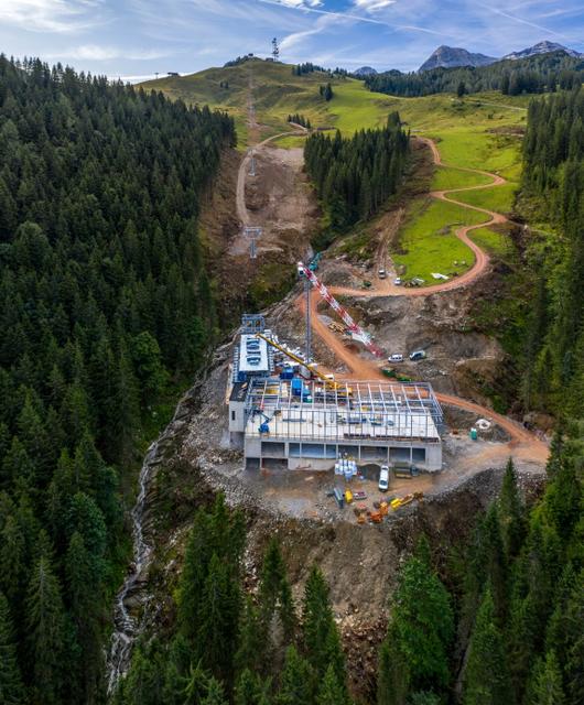 Aufnahmen der neuen Talstation