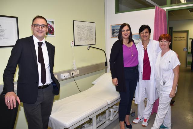 Rufen zur regelmäßigen Mammographie auf: Harald Keckeis, Astrid Eisenkopf, Irmgard Luisser, Gabriele Hammerl.