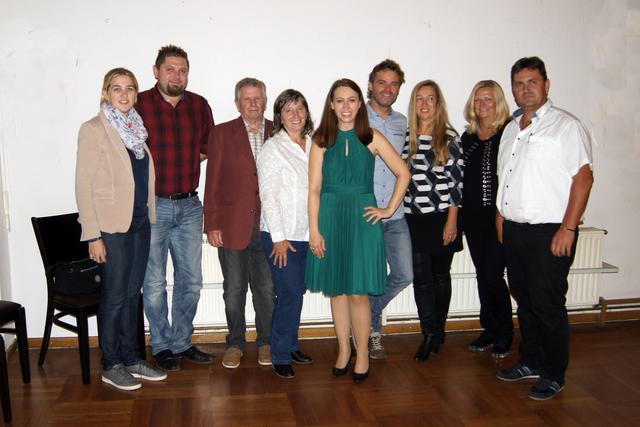 Christan Fritz, Erwin Fleischer, Annemarie Ernst, Lydia Prenner-Kasper, Franz und Michi Schramek, Elisabeth und Jochen Fenz
