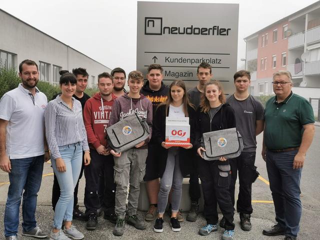 Gewählt: Bernd Rehberger, Ramona Pfneiszl, Manuel Aureli, Fabian Köckenbauer, Nicolas Beiglböck, Tina Philippovitsch, Stefan Eitzenberger, Lara Simon, Marko Cakarevic, Nicole Syrinek, Jonas Müllner und Betriebsratsvorsitzender Josef Kutrovatz