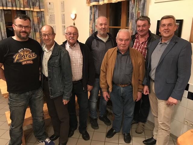 Gerald Möslinger, Herbert Mraz, Karl Wagner, Robert Matusch, Karl Schalko, Franz Wagner und Abgeordneter zum Nationalrat Konrad Antoni.