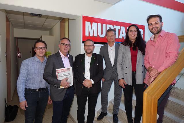 Die Jury: Michael Blinzer, Karl Schmidhofer, Wolfgang Pfister, Bernd Messner, Christina Mandl und Stefan Verderber (v. l.).