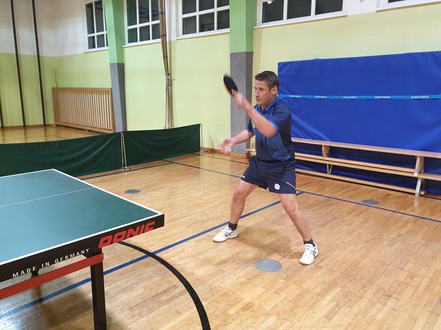Heinz-Peter Strele gewann das Match gegen Goran Vlajovic mit 3:2.