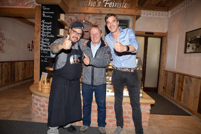 Leithe's Viecherei 2.0 in Serfaus: Küchenchef Mike Kneist, Geschäftsführer Georg Geiger und Restaurantleiter Peter Mangott (v.l.). | Foto: Andreas Kirschner