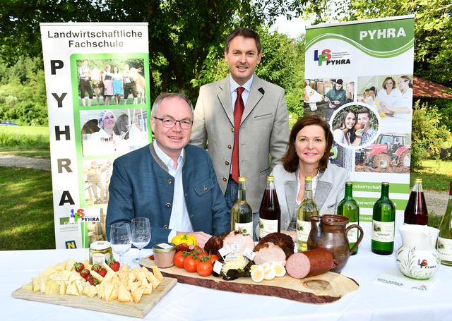 Stephan Pernkopf, Direktor Josef Sieder und Doris Schmidl