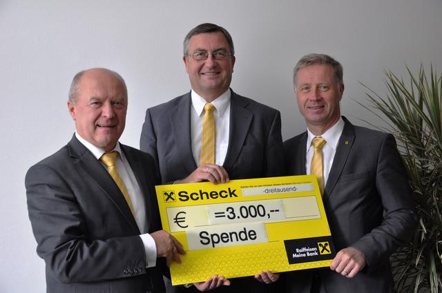 Die Geschäftsleitung Johann Pollak, Walter Zwettler und Dietmar Stütz freut sich auf Ihren Besuch in der Weltsparwoche.