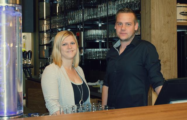 Benjamin Ernstbrunner und Kathrin Freund in ihrem neuen Restaurant