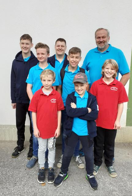 1. Reihe: Christoph Weiss, Viktor Hofbauer
2. Reihe: Sebastian Hirtenlehner, Fabian Schaumberger, Juliana Schaumberger
3. Reihe: Thomas Bader, Jugendleiter Gregor Bader, Oberschützenmeister Karl Zankl