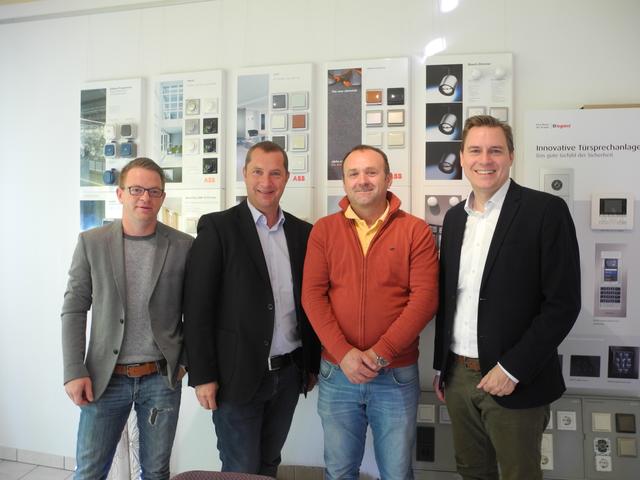 Sebastian Günther, Andreas Göttinger, Sabahudin Kadic, Landtagsabgeordneter Christoph Kaufmann.